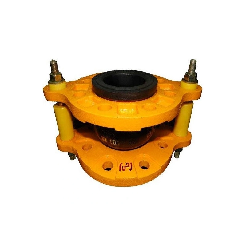 لرزه ‌گیر لاستیکی ارتعاشات صنعتی ایران مارک زرد مهاردار فلنج سایز 2-1/2 اینچ CL150